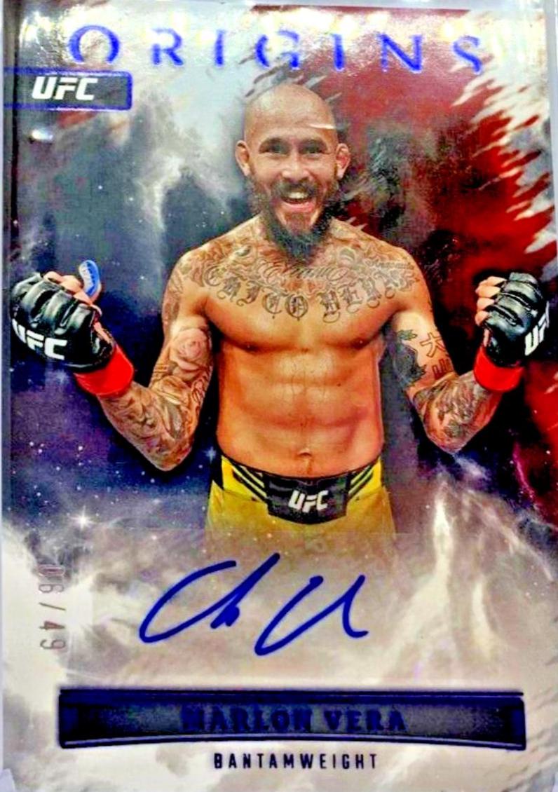 Marlon Vera 2023 Panini Chronicles UFC Origins Autographs #40 Blue