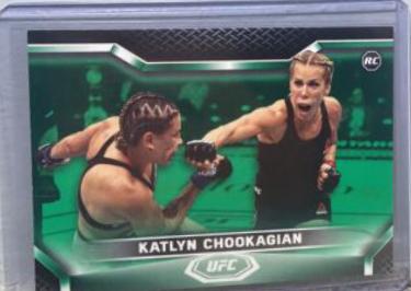 Katlyn Cerminara 2020 Topps UFC Knockout Base #7 Green