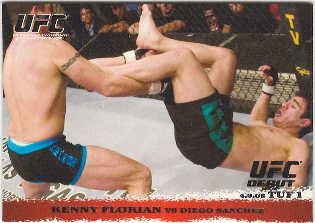 Kenny Florian / Diego Sanchez 2009 Topps UFC Round 1 Base #26 Silver