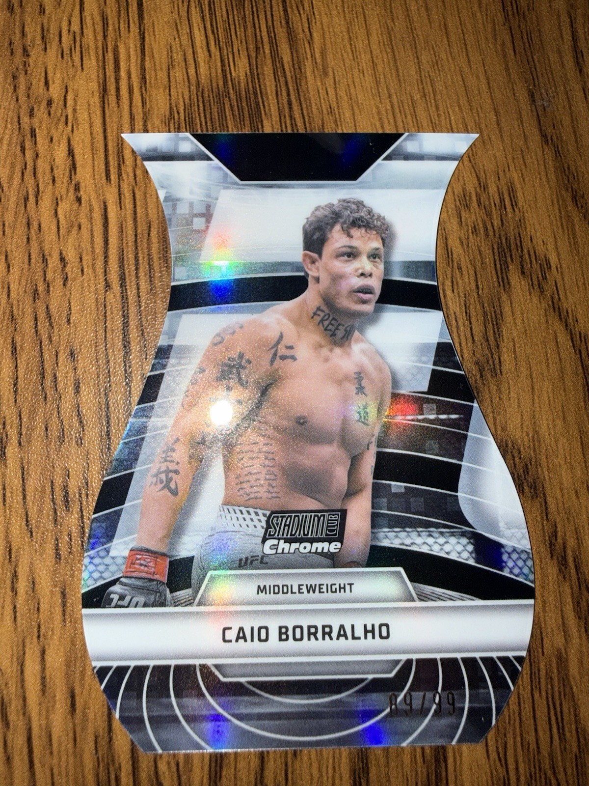 Caio Borralho 2026 Topps Stadium Club UFC Triumvirates #TV-56 Green Refractor