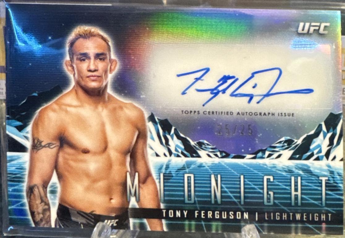 Tony Ferguson 2024 Topps Midnight UFC Horizon Signatures #HS-TFN Moonrise