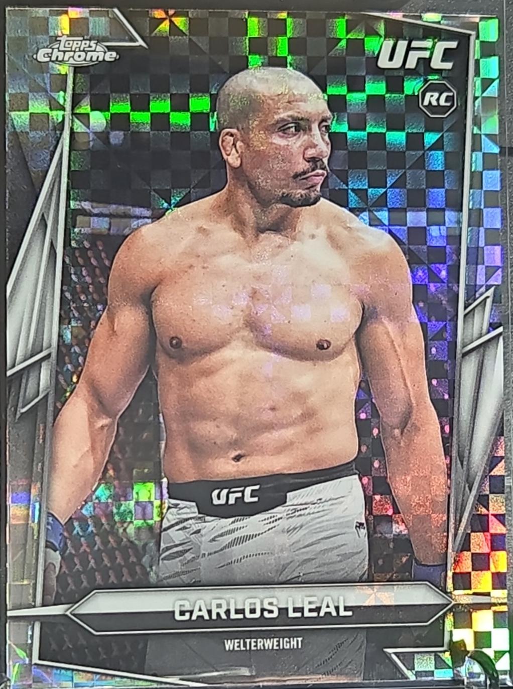 Carlos Leal 2026 Topps Chrome UFC Base #71 X-fractor