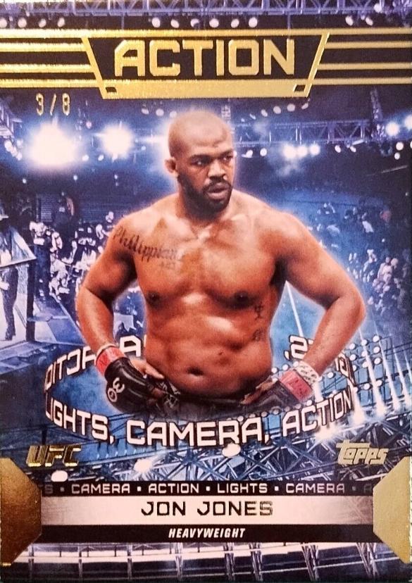 Jon Jones 2024 Topps Knockout UFC Action (Lights, Camera, Action) #ACT-20 Gold
