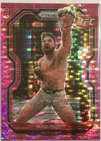 Mike Perry 2021 Panini Prizm UFC Base #19 Pink Pulsar
