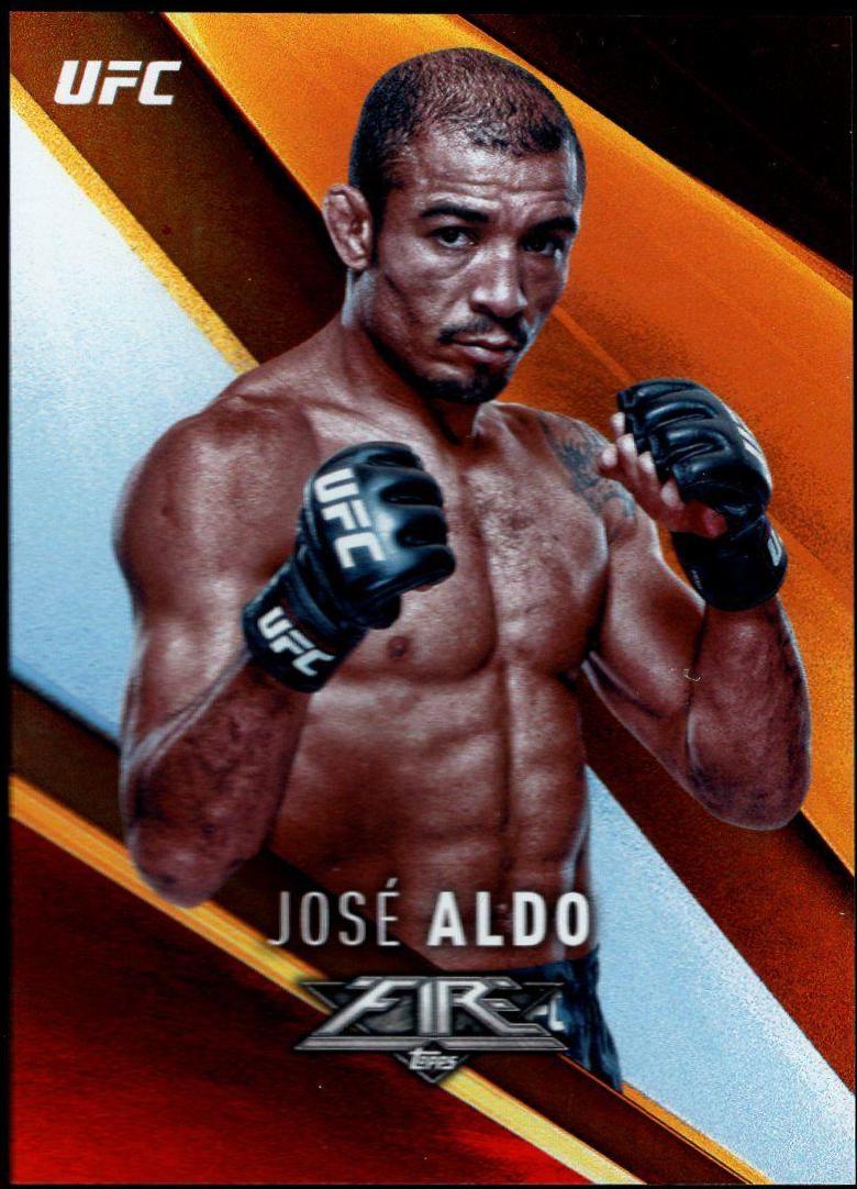 José Aldo 2017 Topps UFC Fire Base #19 Red