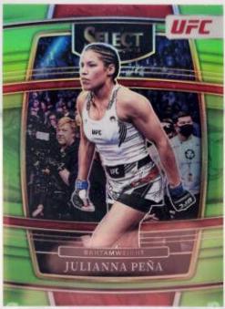 Julianna Peña 2022 Panini Select UFC Concourse #87 Green