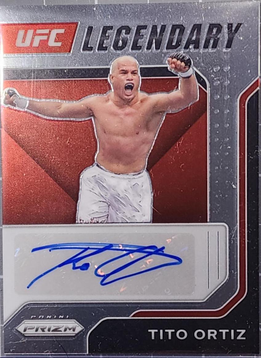 Tito Ortiz 2022 Panini Prizm UFC Legendary Signatures #10 Silver