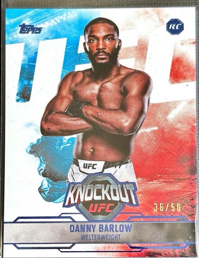 Danny Barlow 2025 Topps Knockout UFC Base #95 Blue