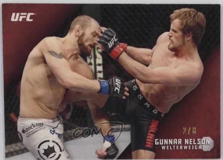 Gunnar Nelson 2015 Topps UFC Knockout Base #73 Red