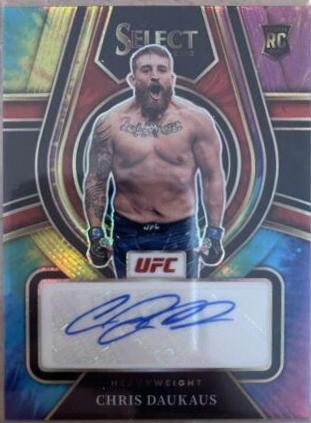 Chris Daukaus 2022 Panini Select UFC Rookie Signatures #3 Tie Dye