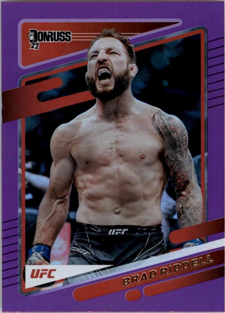 Brad Riddell 2022 Panini Donruss UFC Base #179 Purple Flood