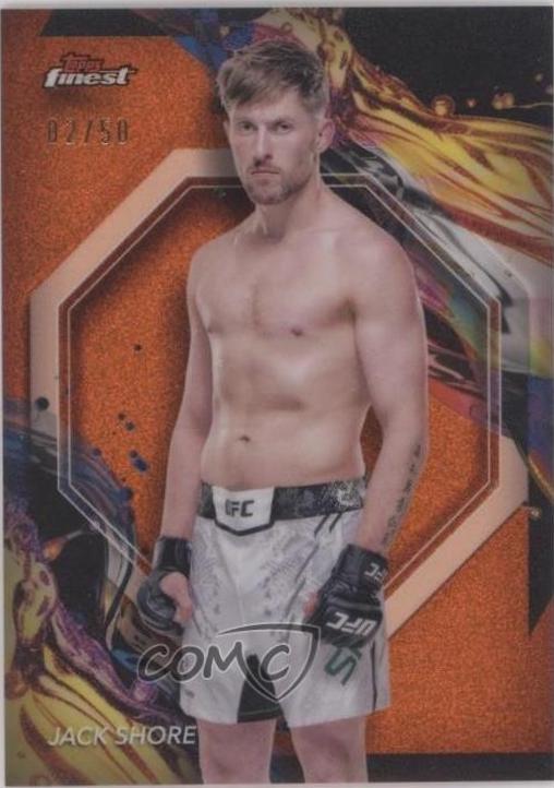 Jack Shore 2024 Topps Finest UFC Base Uncommon #131 Tangerine Glitter Refractor