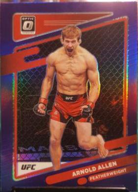 Arnold Allen 2022 Panini Donruss Optic UFC Base #53 Purple