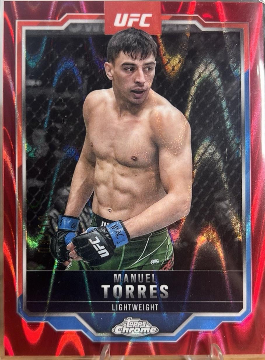 Manuel Torres 2025 Topps Chrome UFC Base #96 Black Refractor