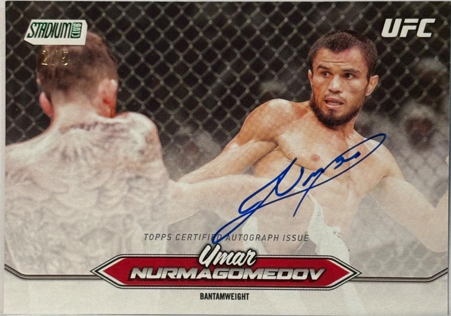 Umar Nurmagomedov 2025 Topps Stadium Club UFC Base Autographs #BCA-UNV Rainbow