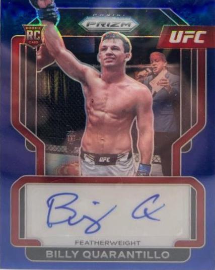 Billy Quarantillo 2022 Panini Prizm UFC Signatures #SG-BQL Blue