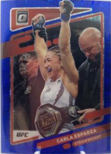 Carla Esparza 2022 Panini Donruss Optic UFC Base #1 Blue Velocity