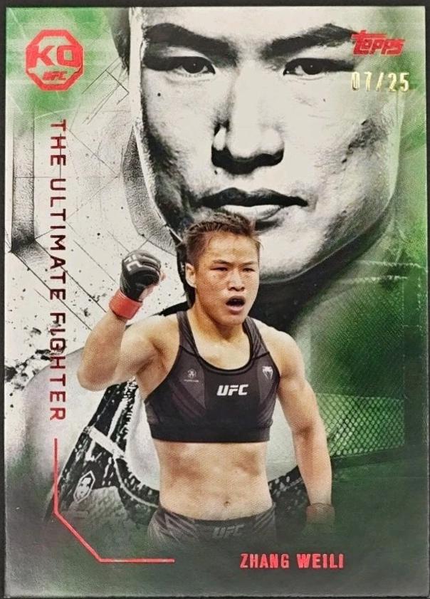 Zhang Weili 2025 Topps Knockout UFC The Ultimate Fighter #UF-13 Red