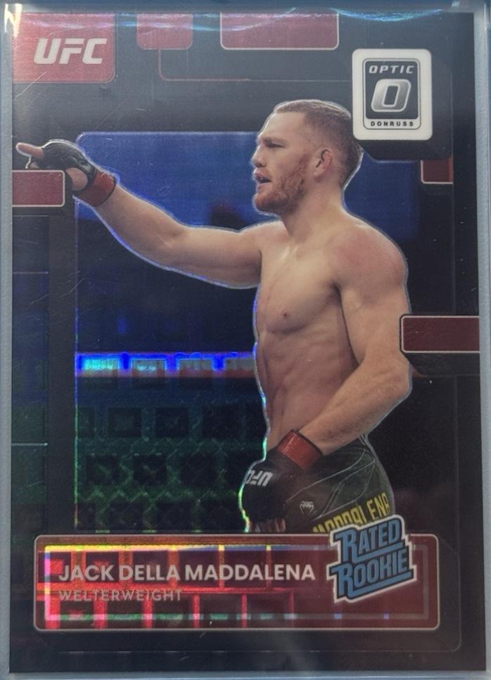 Jack Della Maddalena 2023 Panini Donruss Optic UFC Base #144 Black Pandora