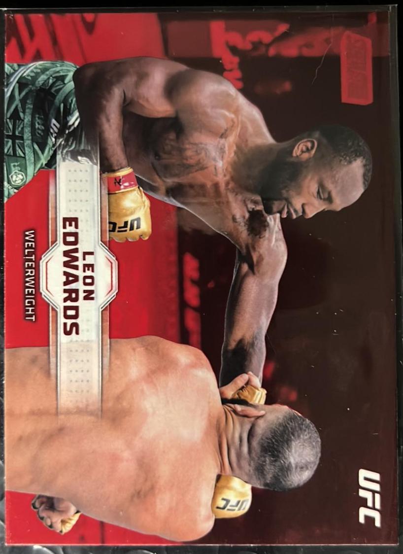 Leon Edwards 2026 Topps Stadium Club UFC Base #88 Red