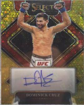 Dominick Cruz 2022 Panini Select UFC Signatures #24 Gold Disco
