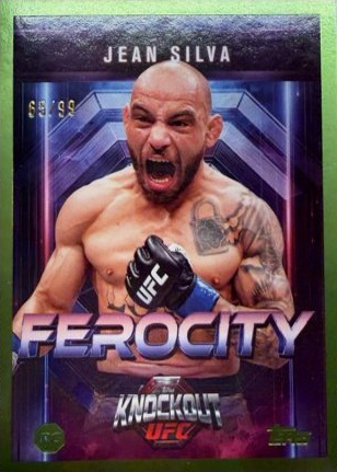 Jean Silva 2025 Topps Knockout UFC Ferocity #FE-5 Platinum