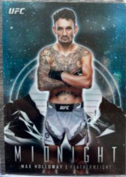 Max Holloway 2024 Topps Midnight UFC Base #77 Moon Beam