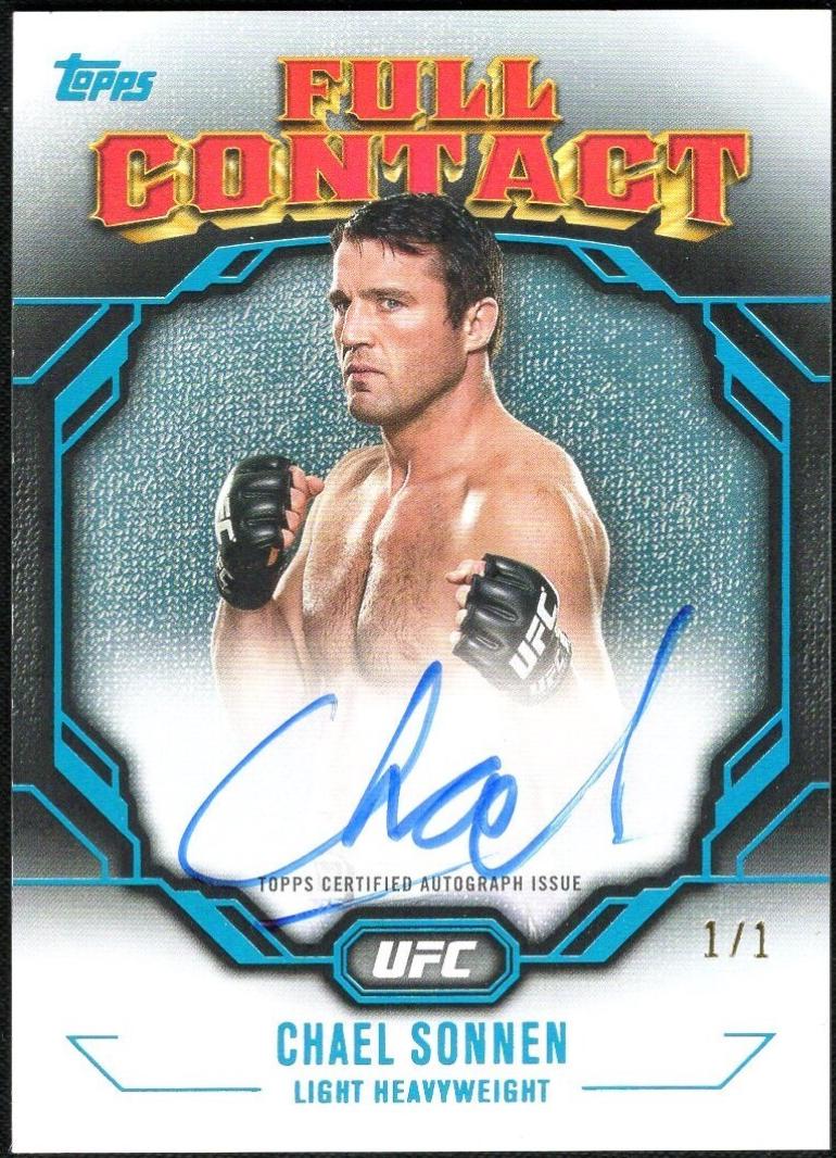 Chael Sonnen 2024 Topps Knockout UFC Full Contact Autographs #FCA-CSN Platinum