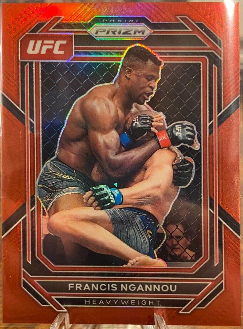 Francis Ngannou 2023 Panini Prizm UFC Base #117 Red