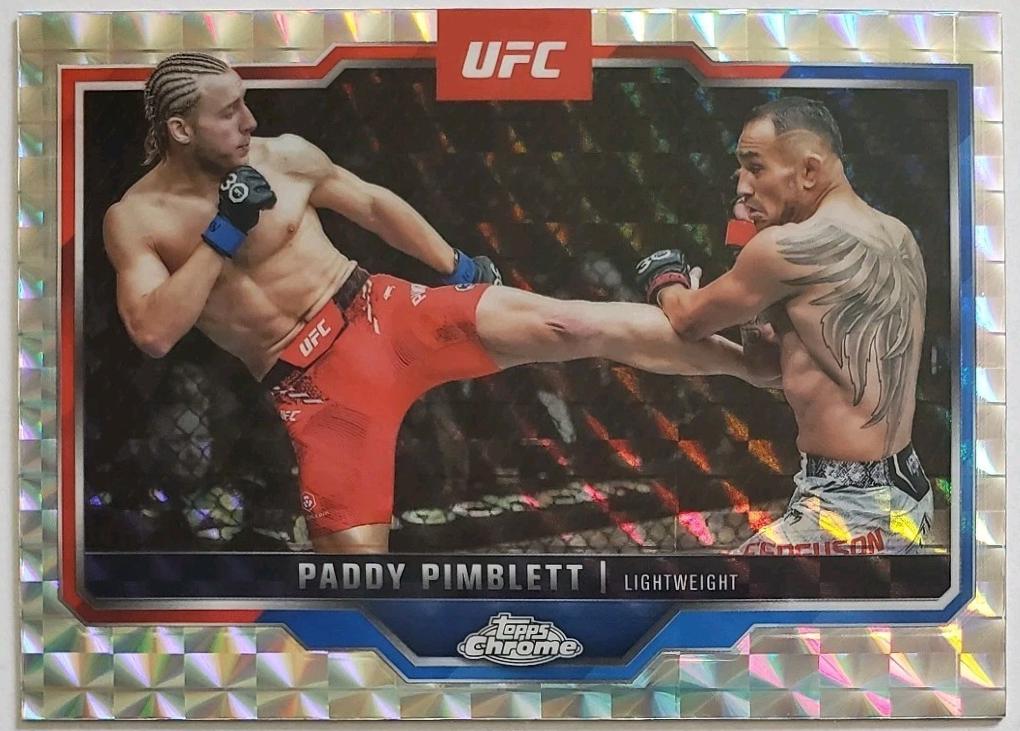Paddy Pimblett 2025 Topps Chrome UFC Base #177 Geometric Refractor