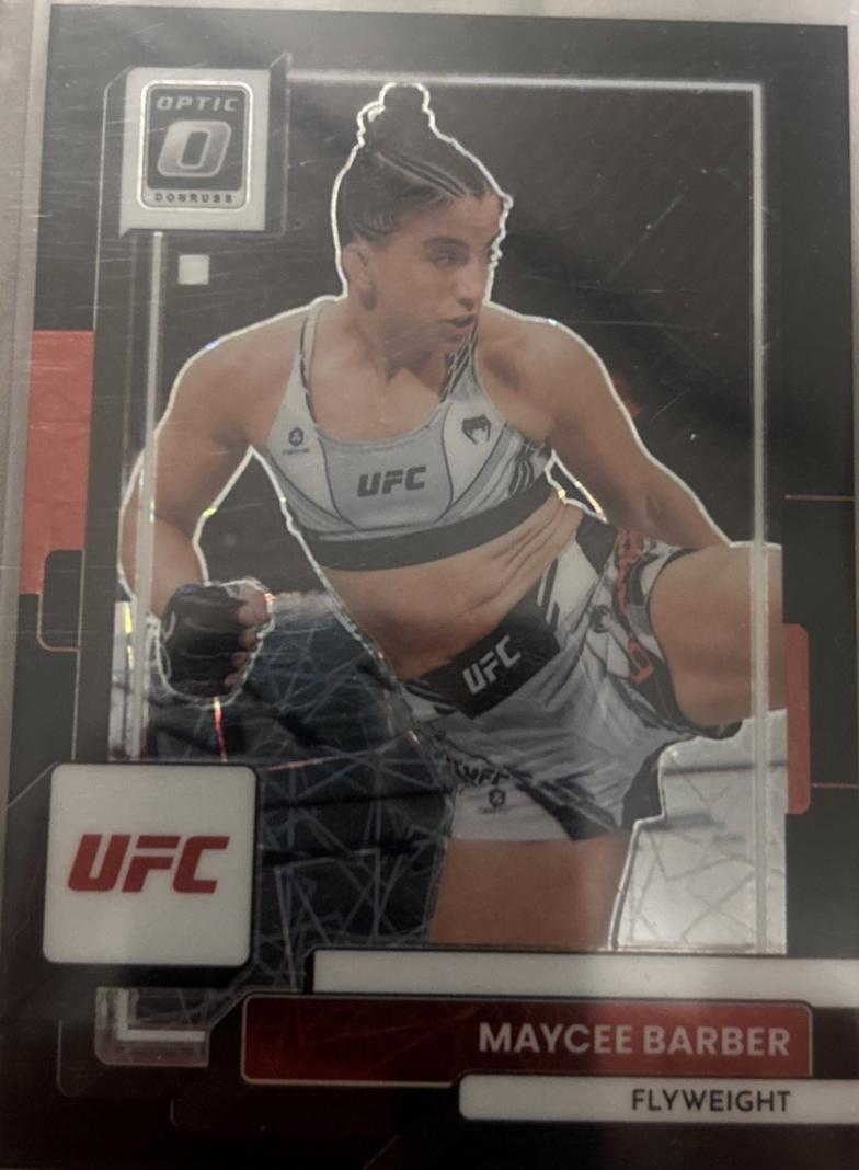 Maycee Barber 2023 Panini Donruss Optic UFC Base #83 Black Velocity