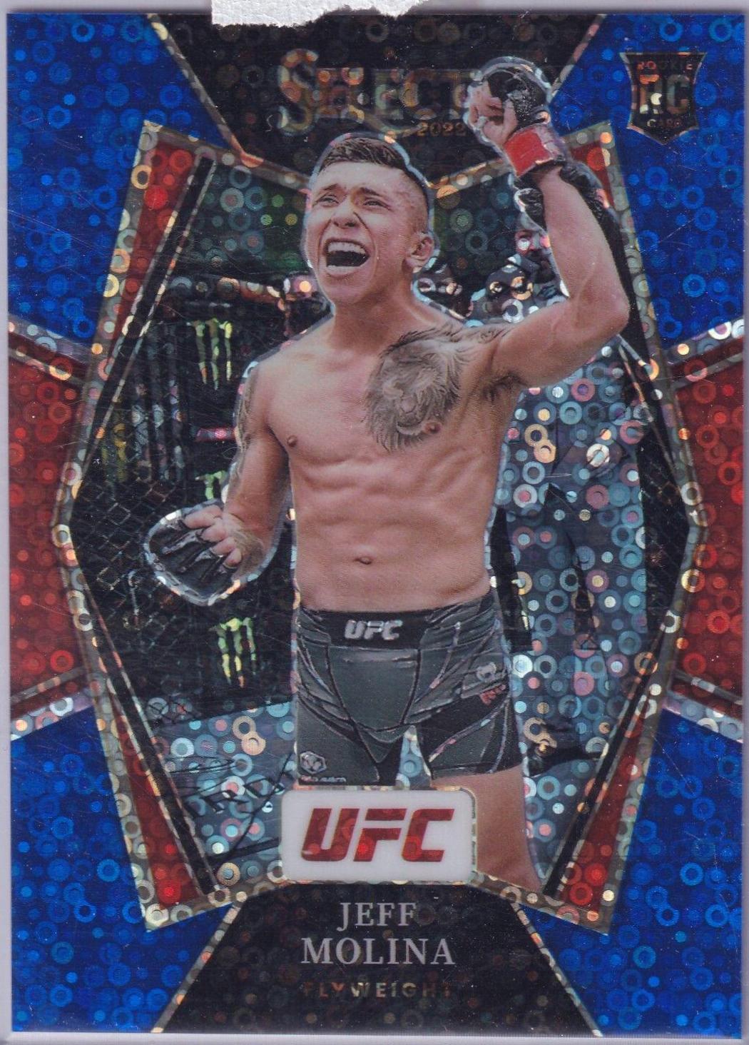 Jeff Molina 2022 Panini Select UFC Premier Level #149 Blue Disco