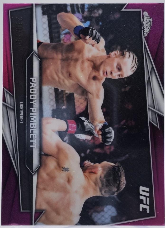 Paddy Pimblett 2026 Topps Chrome UFC Base #23 Magenta Refractor