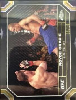 Royce Gracie 2024 Topps Chrome UFC Base #170 Black Refractor