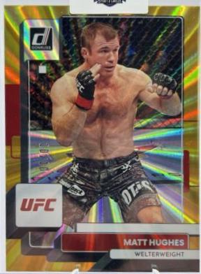 Matt Hughes 2023 Panini Donruss UFC Base #73 Gold Laser