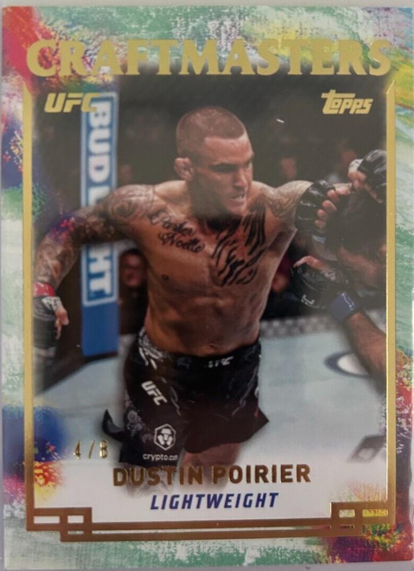 Dustin Poirier 2024 Topps Knockout UFC Craftmasters #CRM-9 Gold