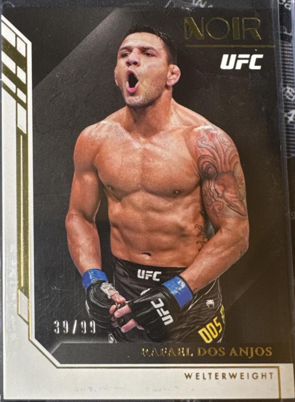 Rafael Dos Anjos 2023 Panini Chronicles UFC Base Noir #424 Green