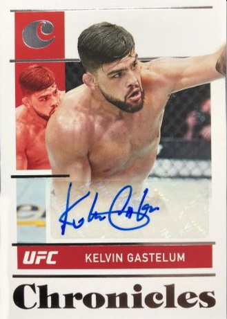 Kelvin Gastelum 2022 Panini Chronicles UFC Chronicles Signatures #32 Platinum