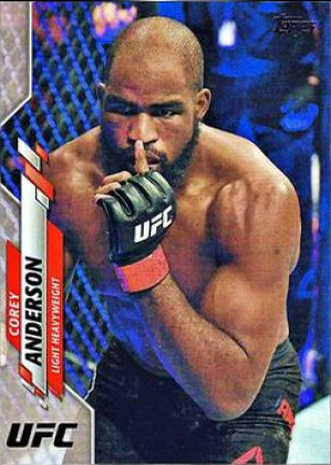 Corey Anderson 2020 Topps UFC Base #58 Red