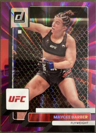 Maycee Barber 2023 Panini Donruss UFC Base #155 Purple Laser