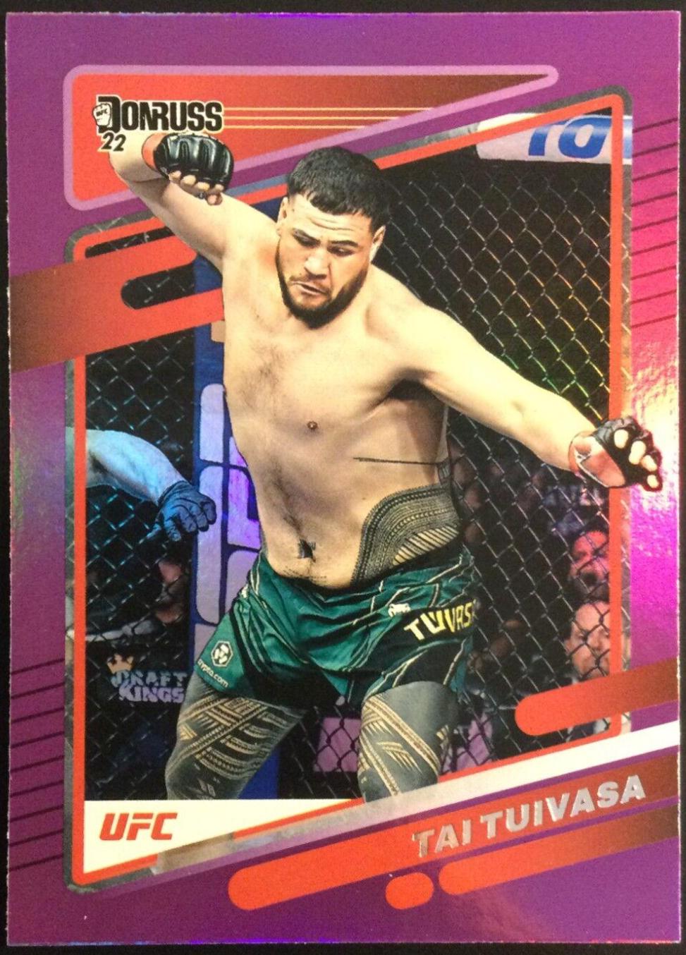 Tai Tuivasa 2022 Panini Donruss UFC Base #200 Purple Flood