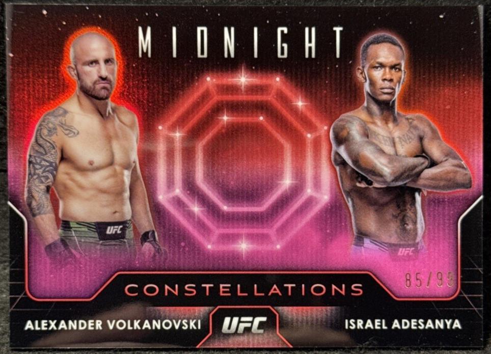 Alexander Volkanovski / Israel Adesanya 2024 Topps Midnight UFC Constellations #CO-24 Twilight