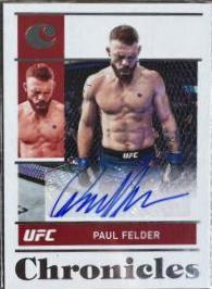 Paul Felder 2022 Panini Chronicles UFC Chronicles Signatures #34 Red