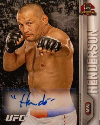 Dan Henderson 2015 Topps UFC Champions Autographs #FA-DH Red