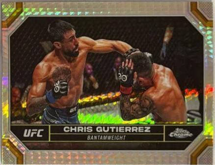 Chris Gutierrez 2024 Topps Chrome UFC Base #44 Prism Refractor