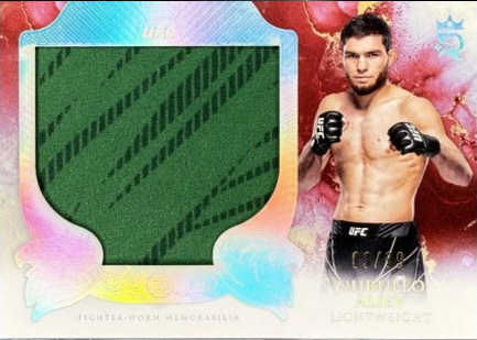 Nurullo Aliev 2025 Topps Royalty UFC Rookie Jumbo Relics #RJR-NA Platinum