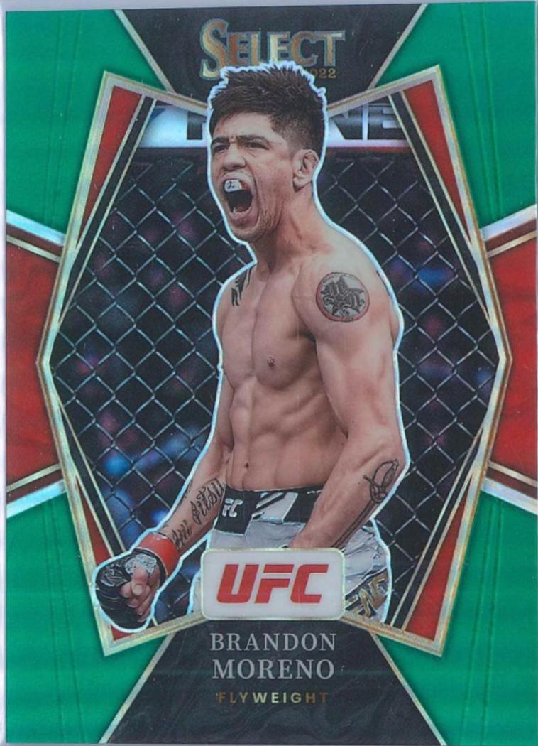 Brandon Moreno 2022 Panini Select UFC Premier Level #191 Green