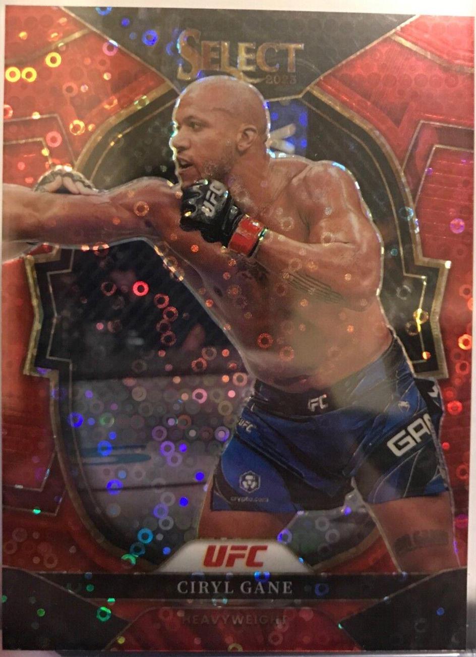 Ciryl Gane 2023 Panini Select UFC Concourse #95 Red Disco