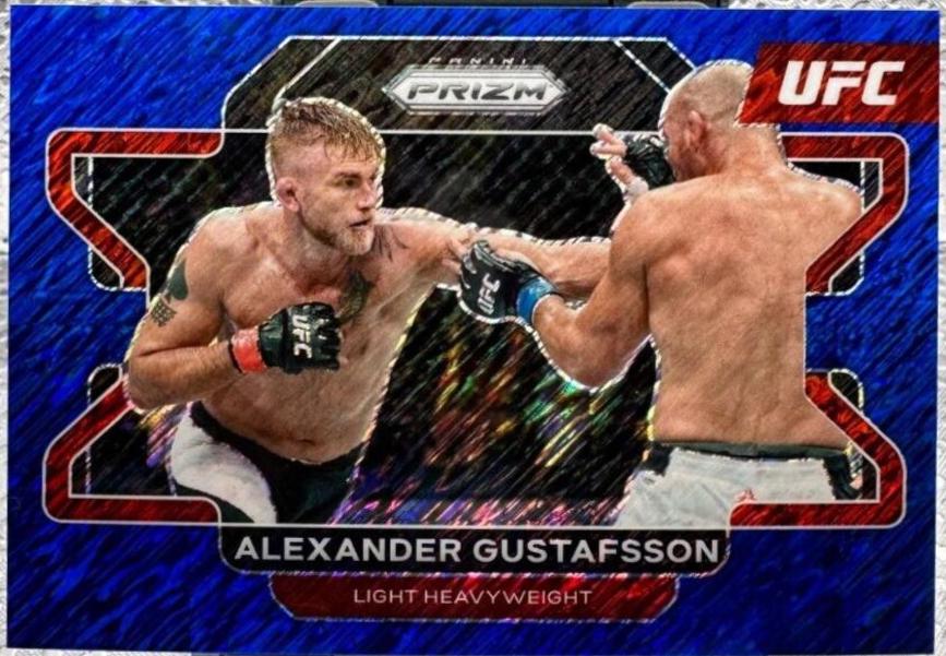 Alexander Gustafsson 2022 Panini Prizm UFC Base #35 Blue Shimmer