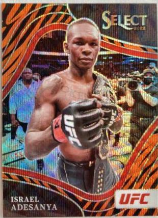 Israel Adesanya 2022 Panini Select UFC Octagonside #229 Tiger